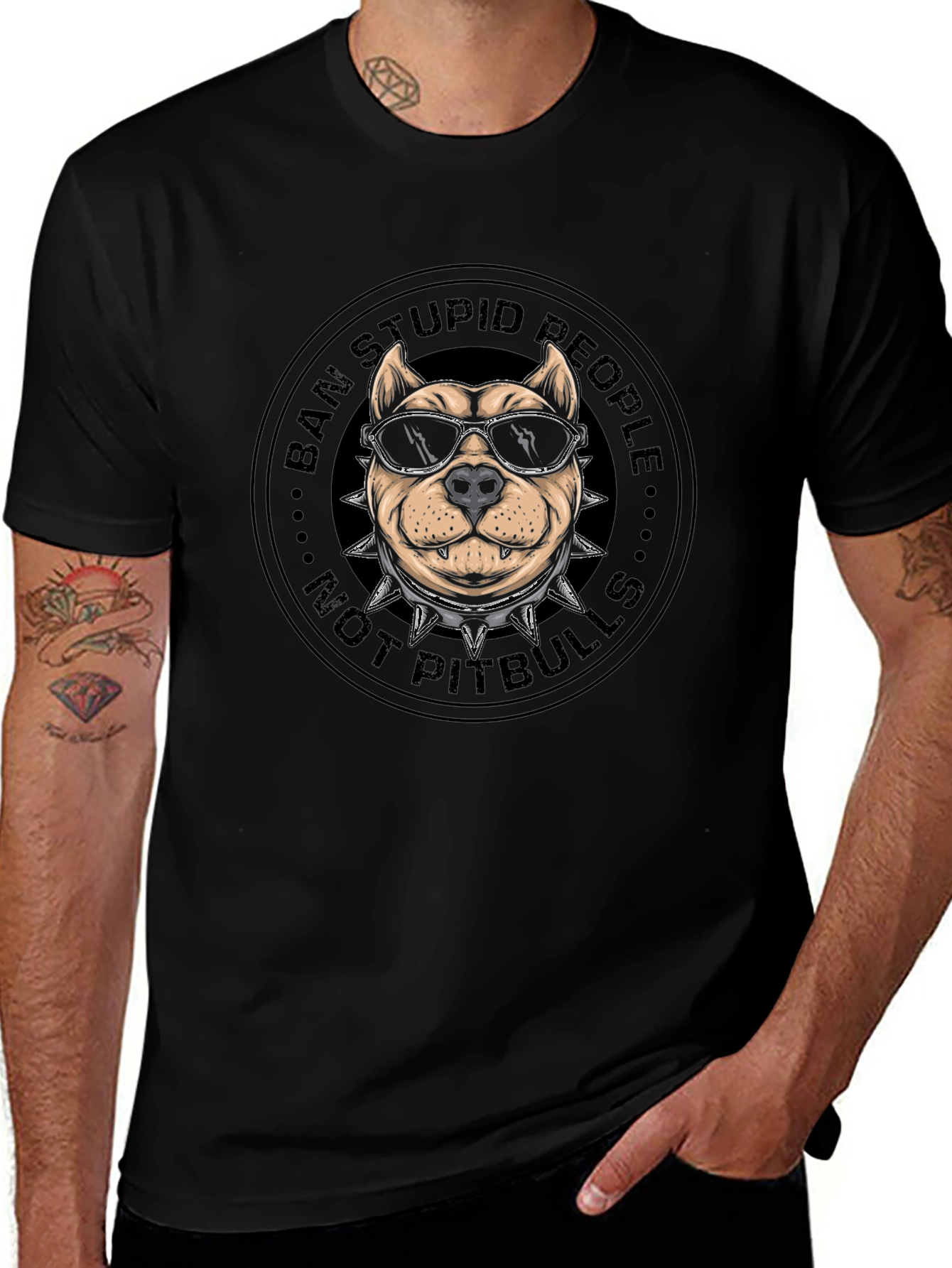 Ban Stupid People Not Pitbulls T-Shirt