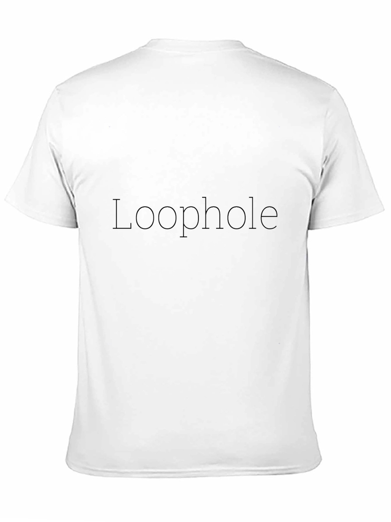Loopholes Black Crewneck T-Shirt