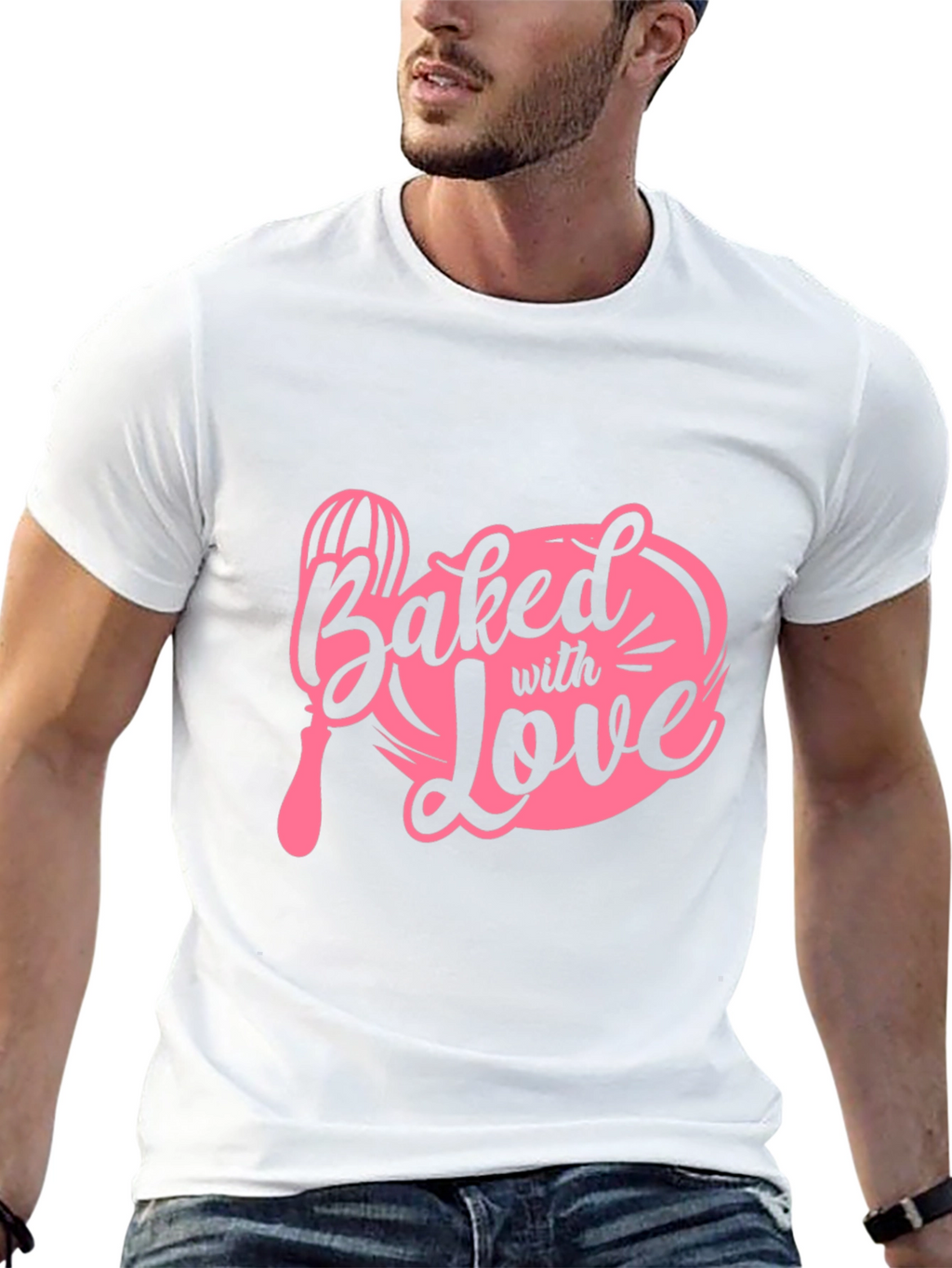 Baked With Love T-Shirt - Black Cotton Tee