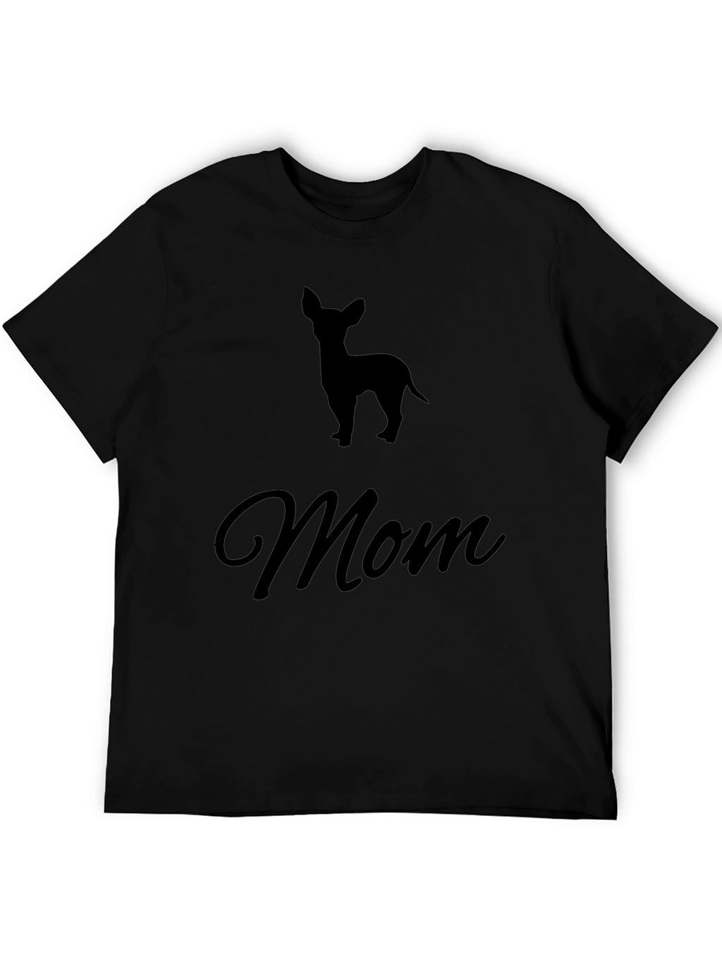 Chihuahua Mom Black T-Shirt Pet Lover Tee