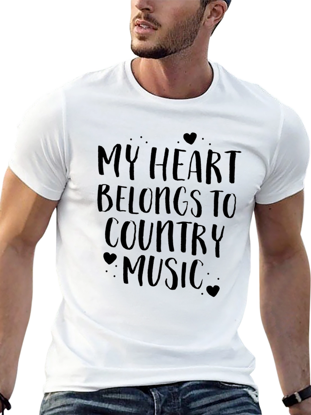 Country Music Heart Tee