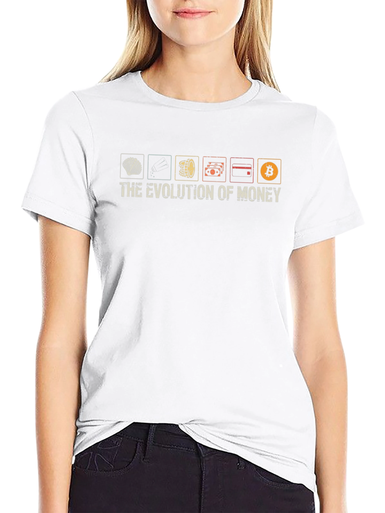 Evolution of Money Graphic Tee - Bitcoin Cryptocurrency
