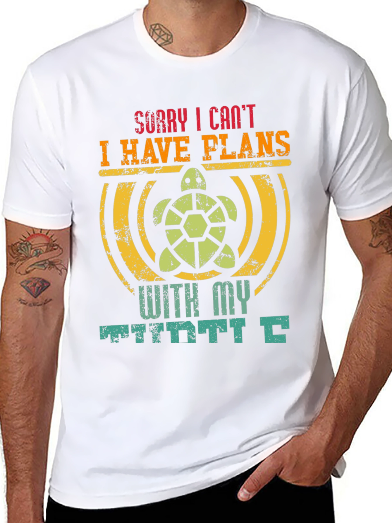 Turtle Plans Graphic Tee - Sorry I Cant T-Shirt