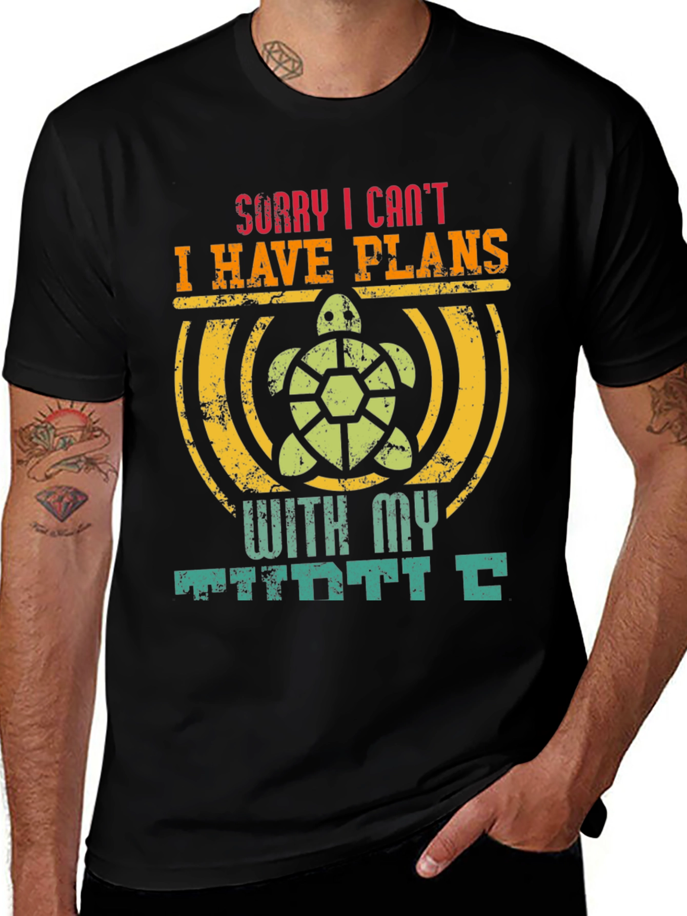 Turtle Plans Graphic Tee - Sorry I Cant T-Shirt