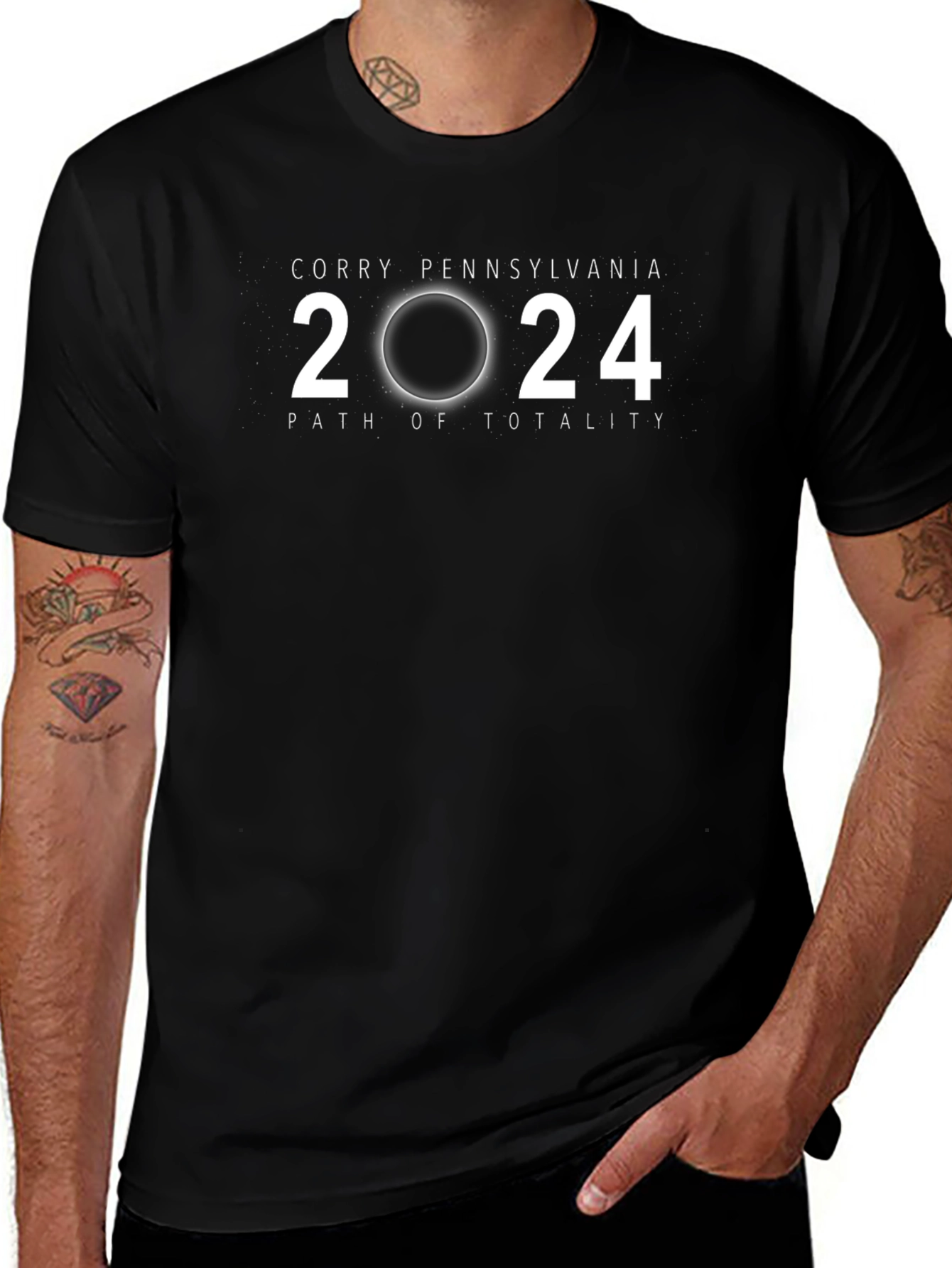 Corry Pennsylvania 2024 Total Solar Eclipse T-Shirt