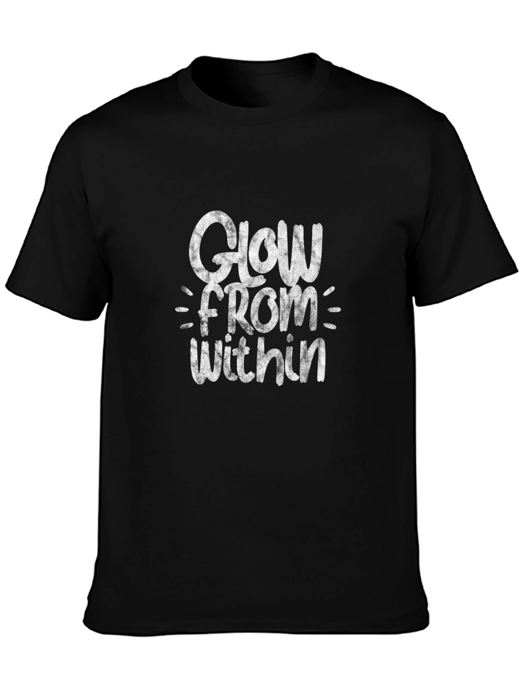 Glow From Within Black Graphic Tee