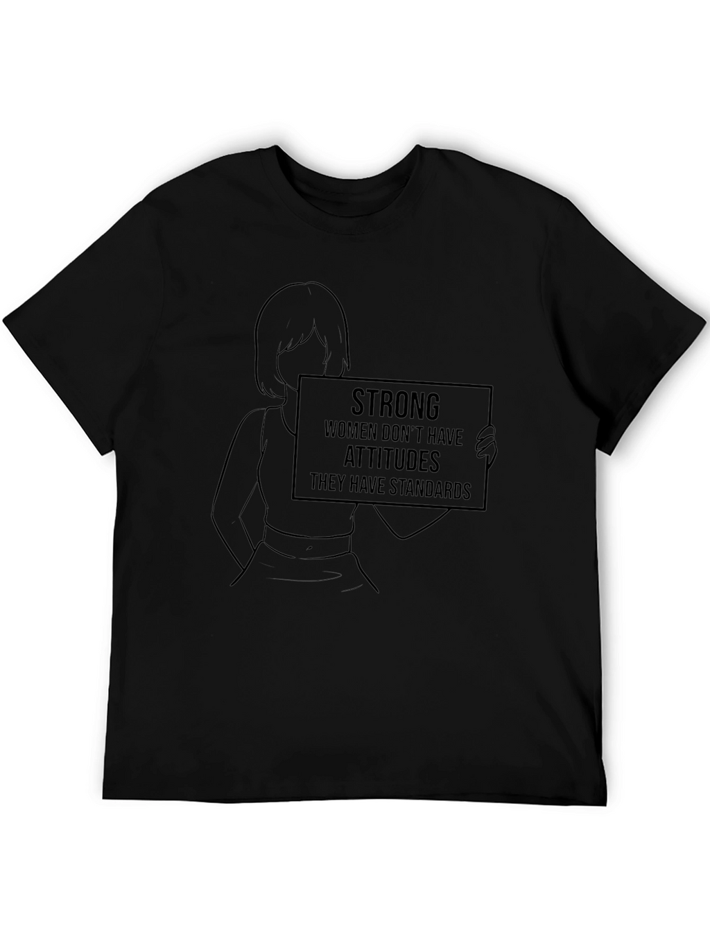 Empowered Woman Black T-Shirt