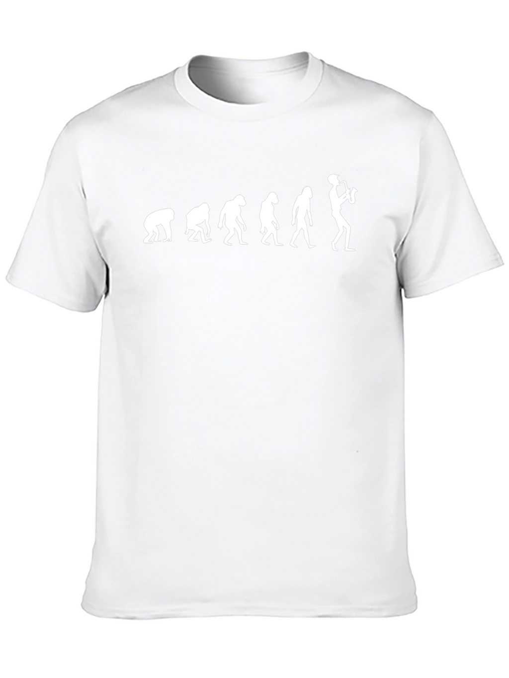 Evolution of Saxophone Player Black T-Shirt