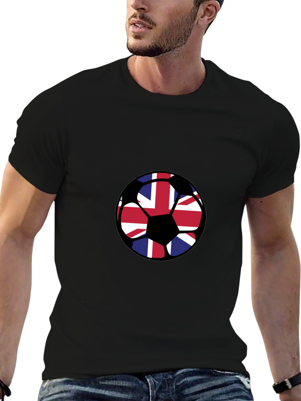 Union Jack Soccer Ball Graphic Tee