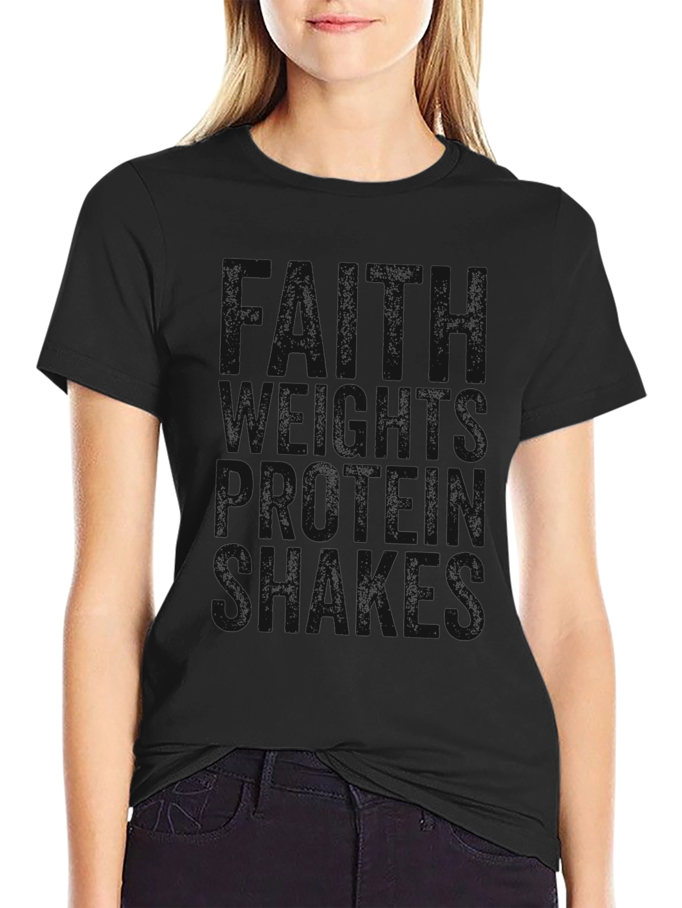 Protein Shakes T-Shirt - Black Gym Apparel