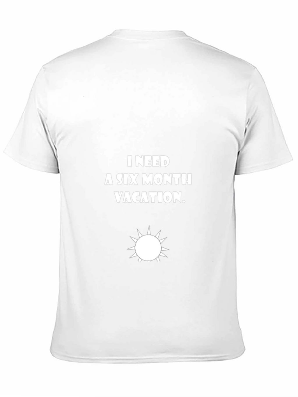 Six Month Vacation Black Graphic Tee