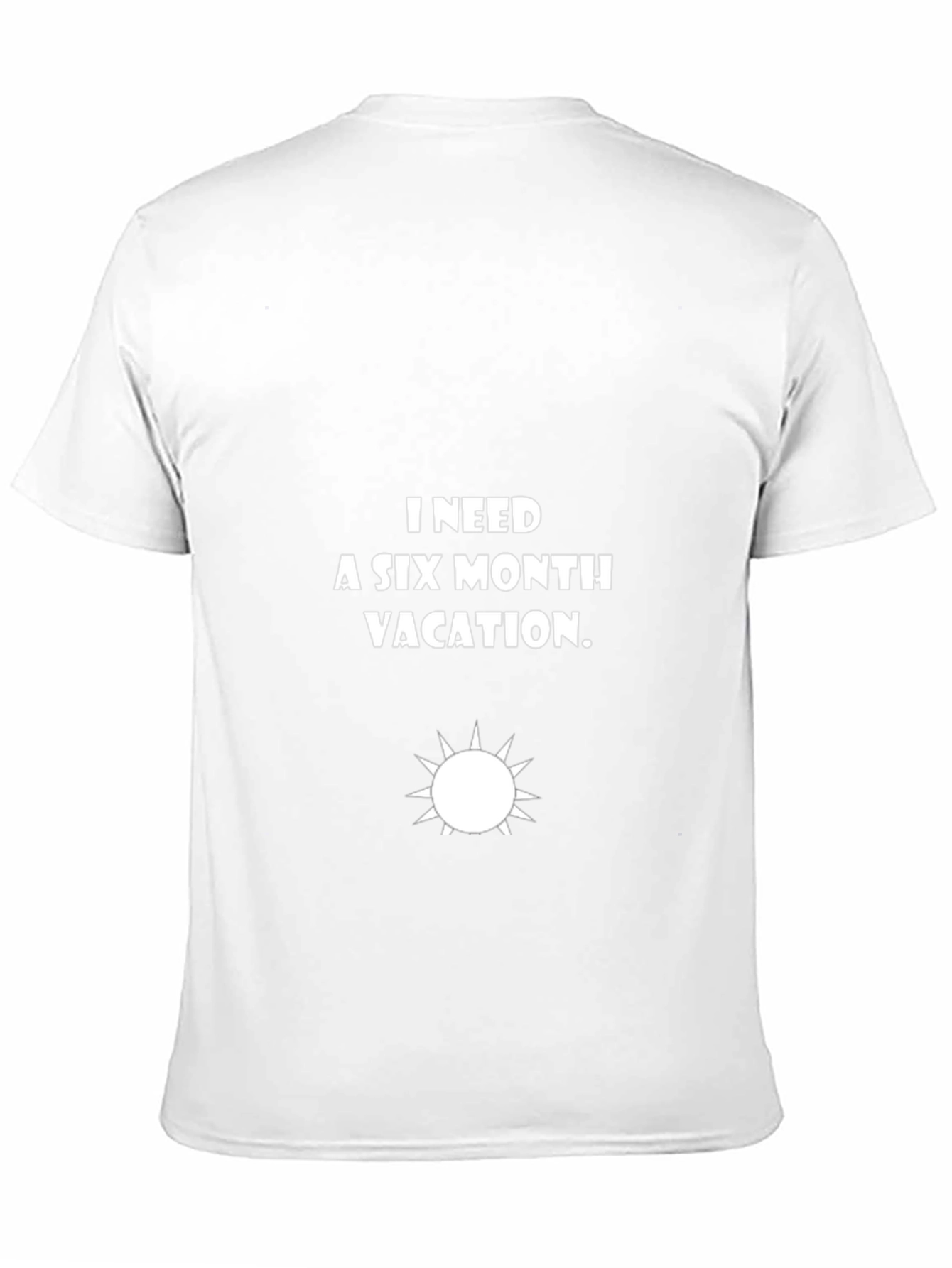 Six Month Vacation Black Graphic Tee