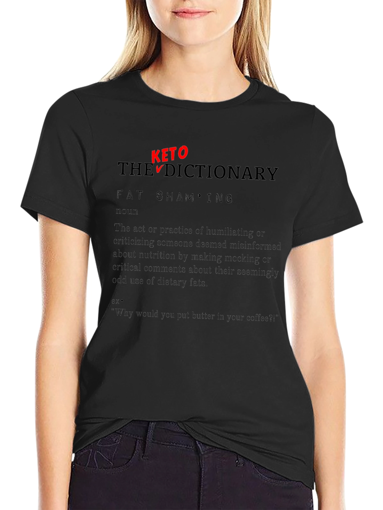 Keto Dictionary Fat Shaming T-Shirt