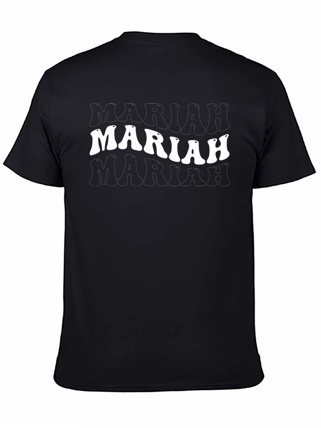 Mariah Retro Graphic Black T-Shirt
