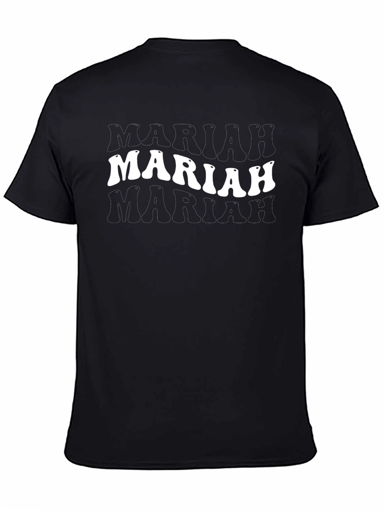 Mariah Retro Graphic Black T-Shirt