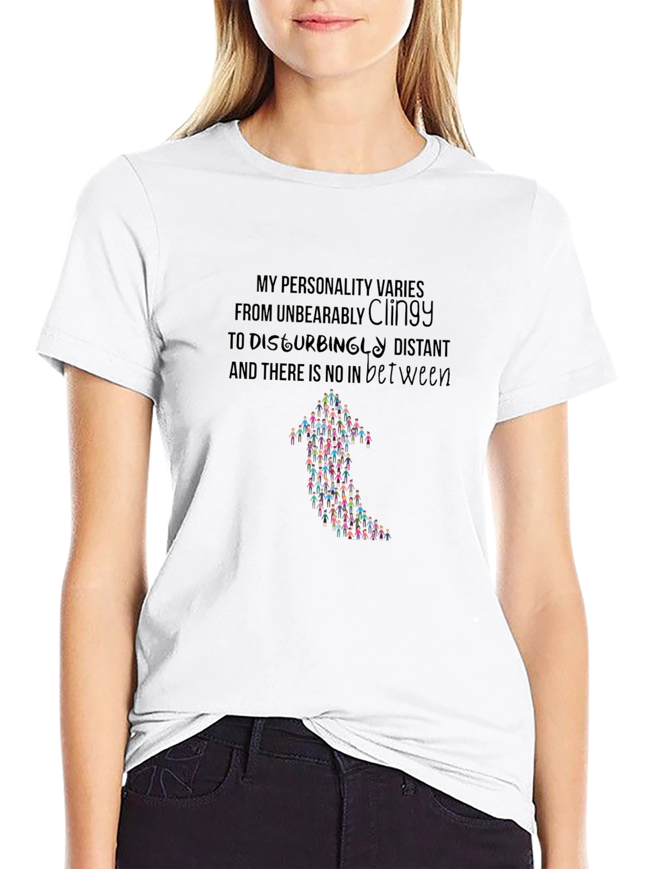 Personality T-Shirt - Clingy to Distant Graphic Tee
