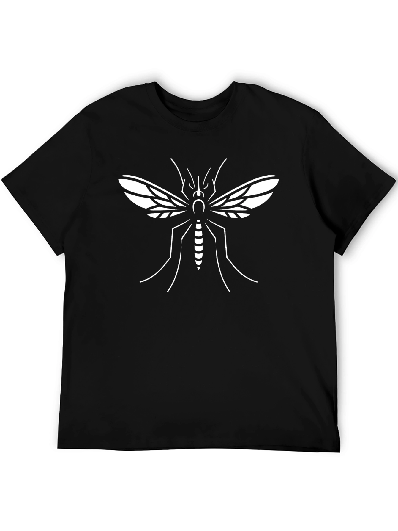 Mosquito Graphic Tee - Black Cotton T-Shirt