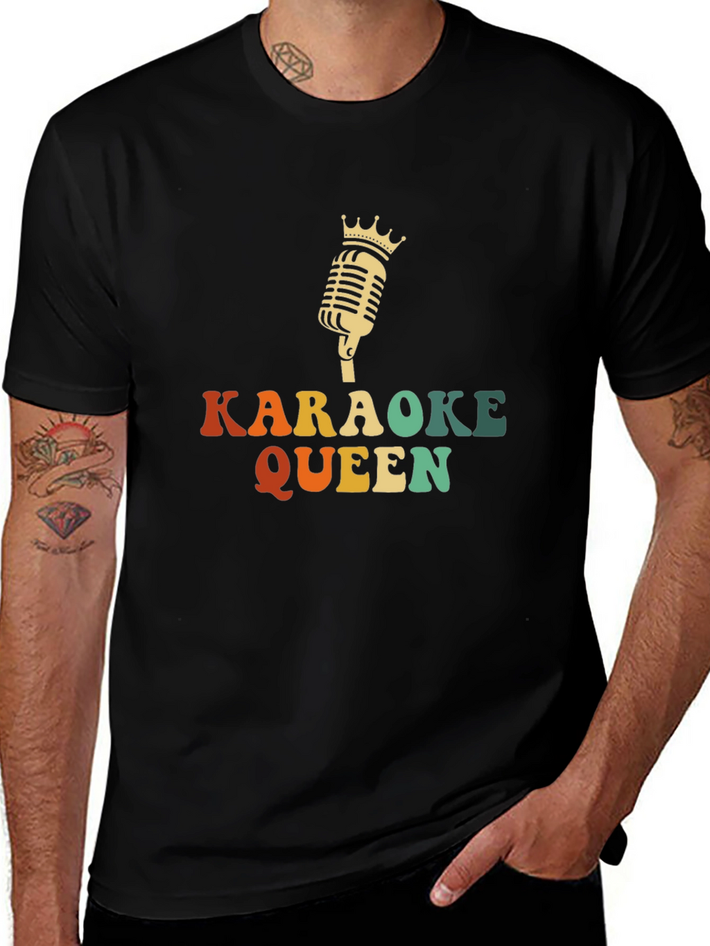 Karaoke Queen Black T-Shirt