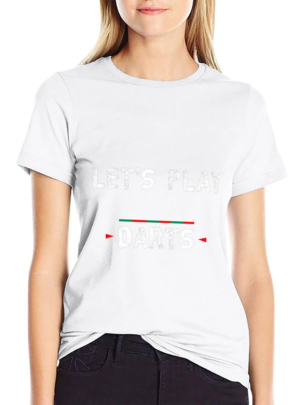Lets Play Darts Black Graphic Tee