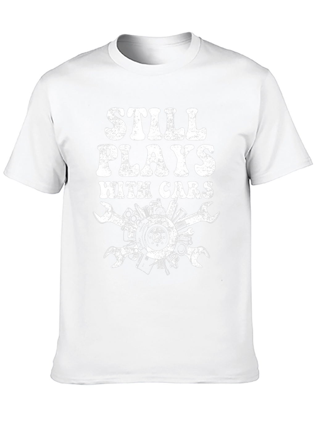 Still Plays With Cars Black Graphic T-Shirt