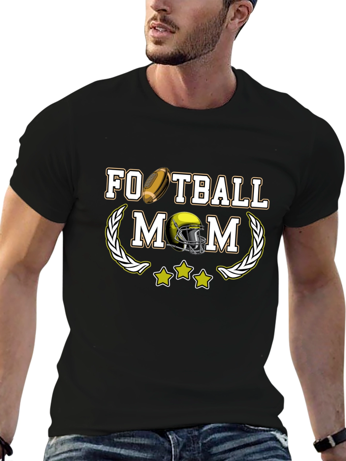 Football Mom Graphic T-Shirt