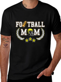 Football Mom Graphic T-Shirt