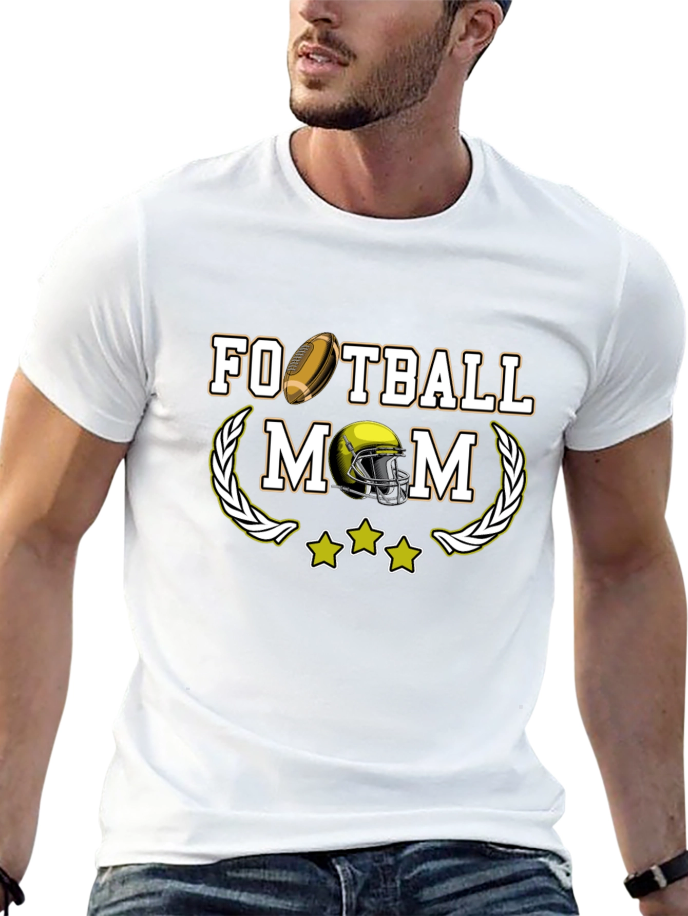 Football Mom Graphic T-Shirt