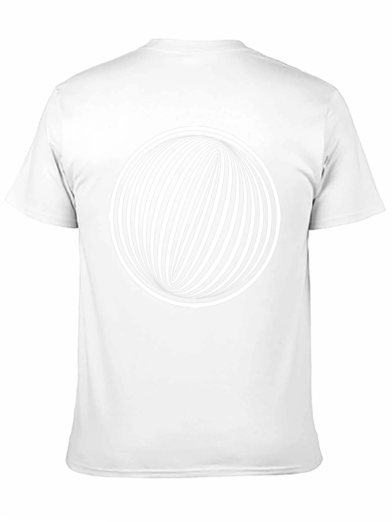 Optical Illusion Graphic Tee - Black Cotton Comfort