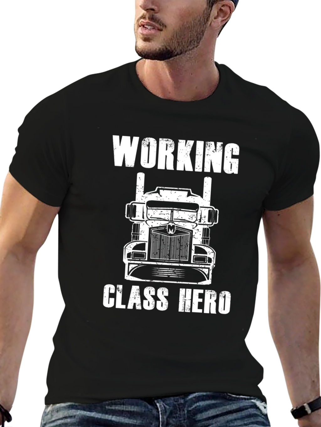 Working Class Hero Trucker T-Shirt