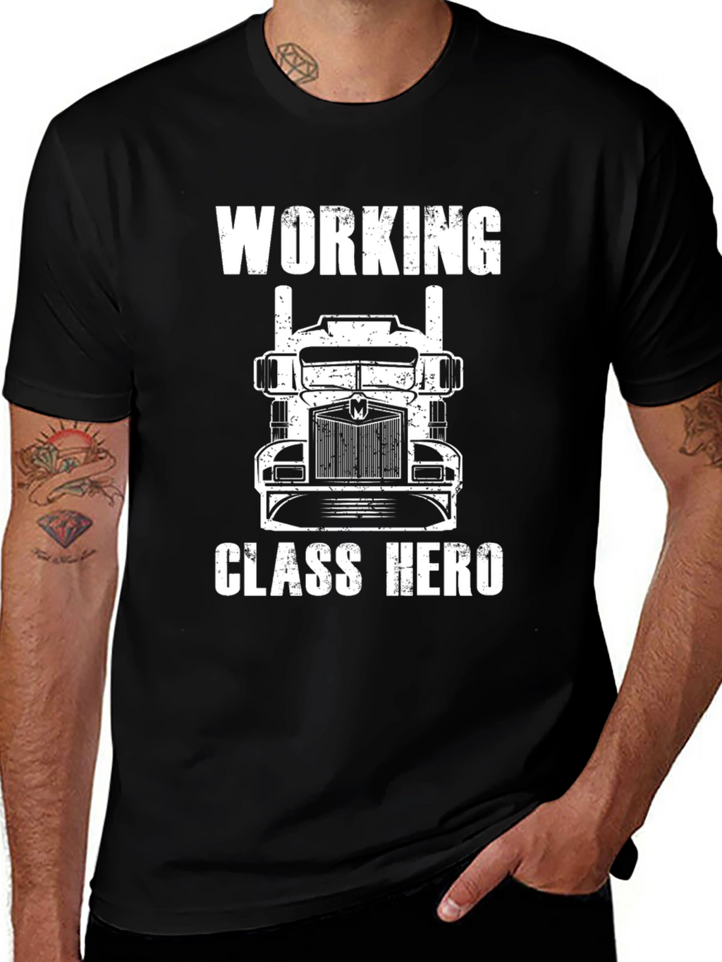 Working Class Hero Trucker T-Shirt
