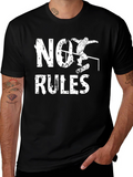 No Rules Skateboard T-Shirt - Black Graphic Tee