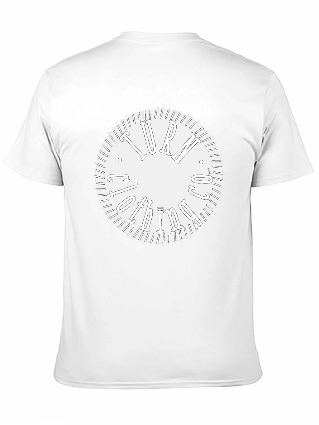 Turn Clockwise Graphic Black Tee
