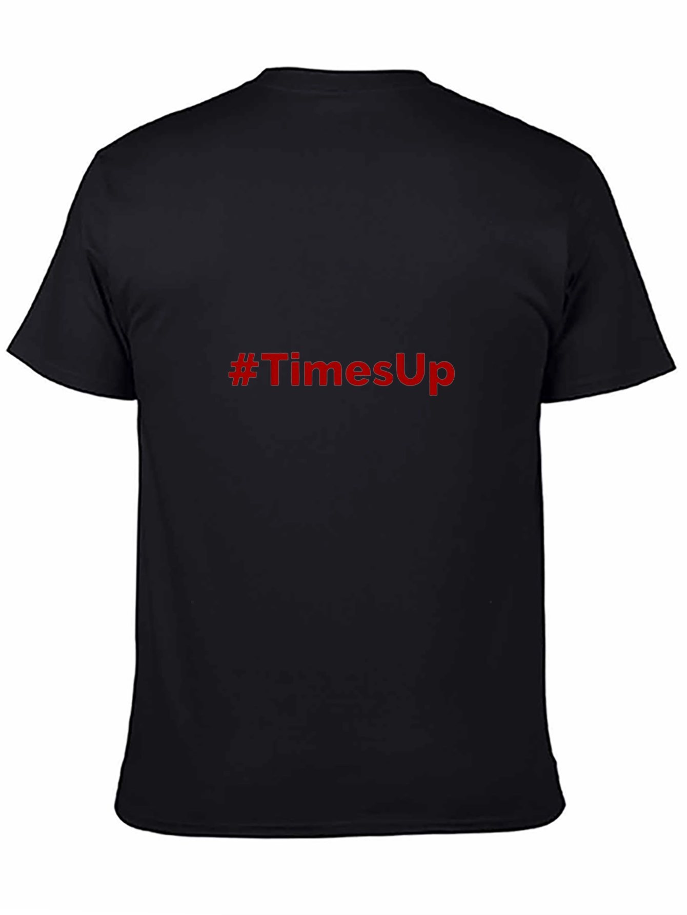 Times Up Graphic Tee - Mens Black Crew Neck