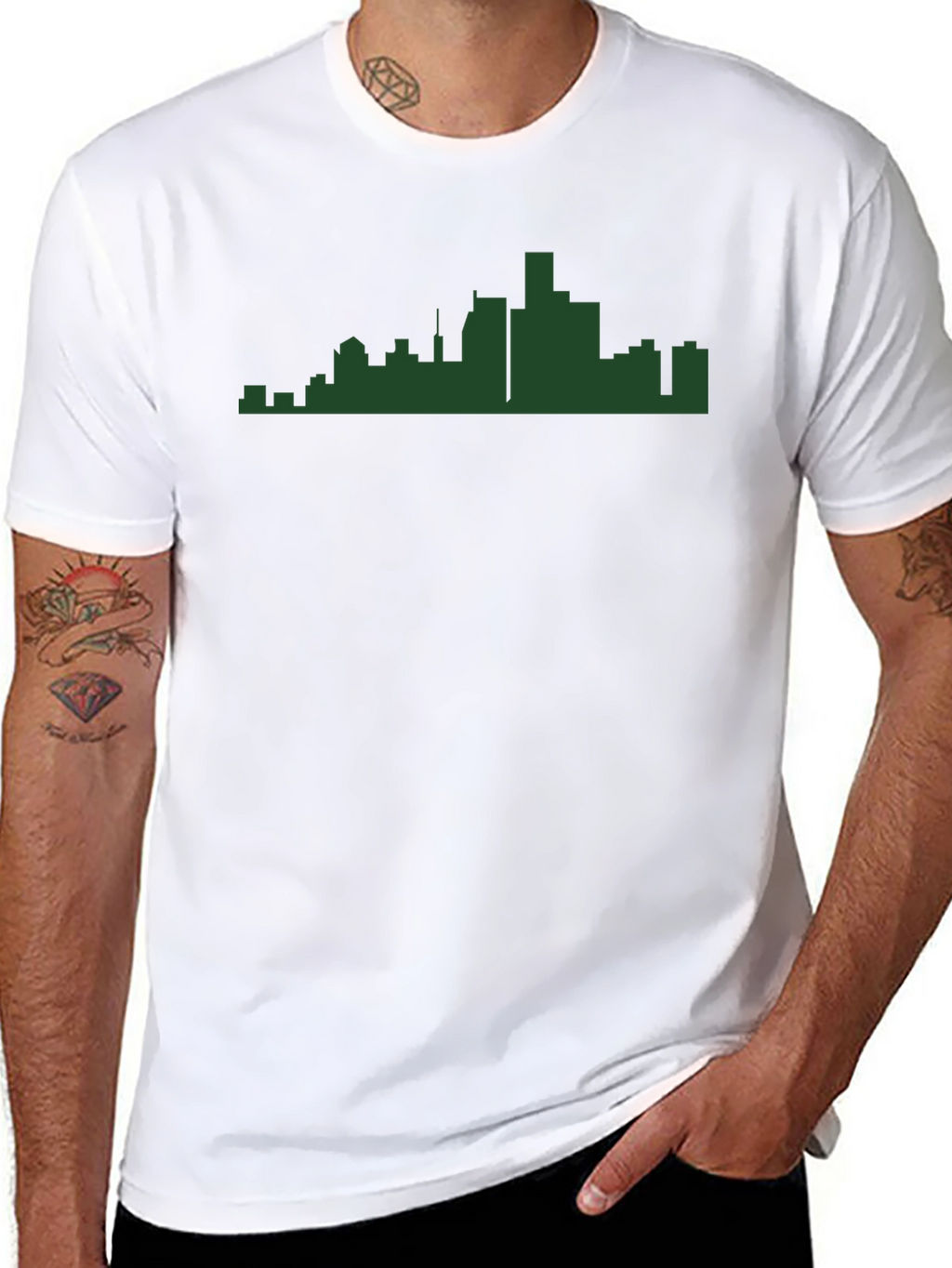 Cityscape Silhouette Tee - Modern Urban Style
