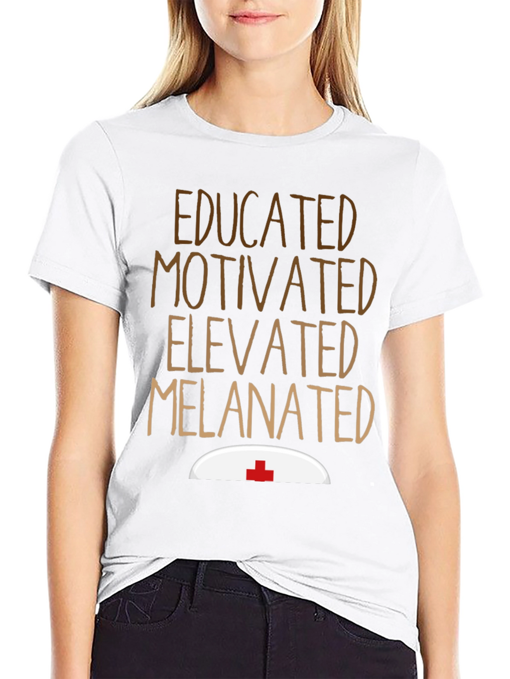 Educated Melanated Nurse T-Shirt