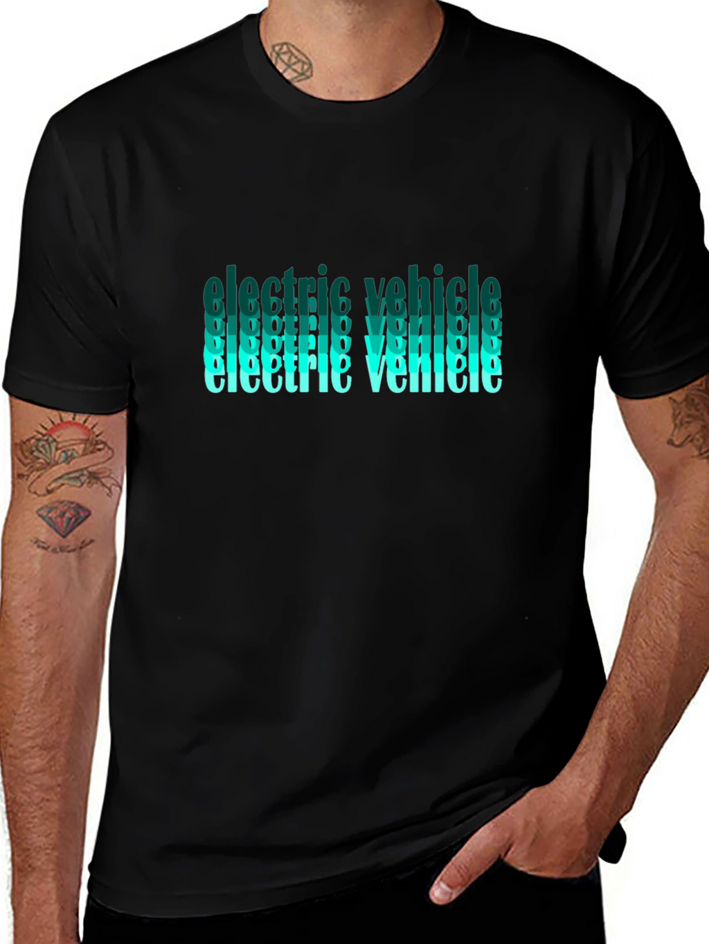 Electric Vehicle Graphic T-Shirt - Eco-Friendly Fashion