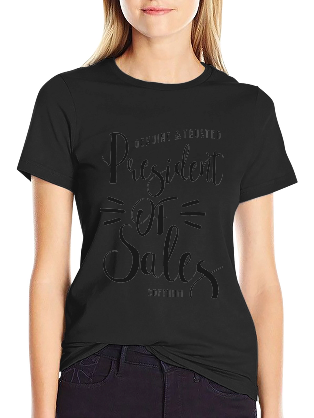 President of Sales Black T-Shirt