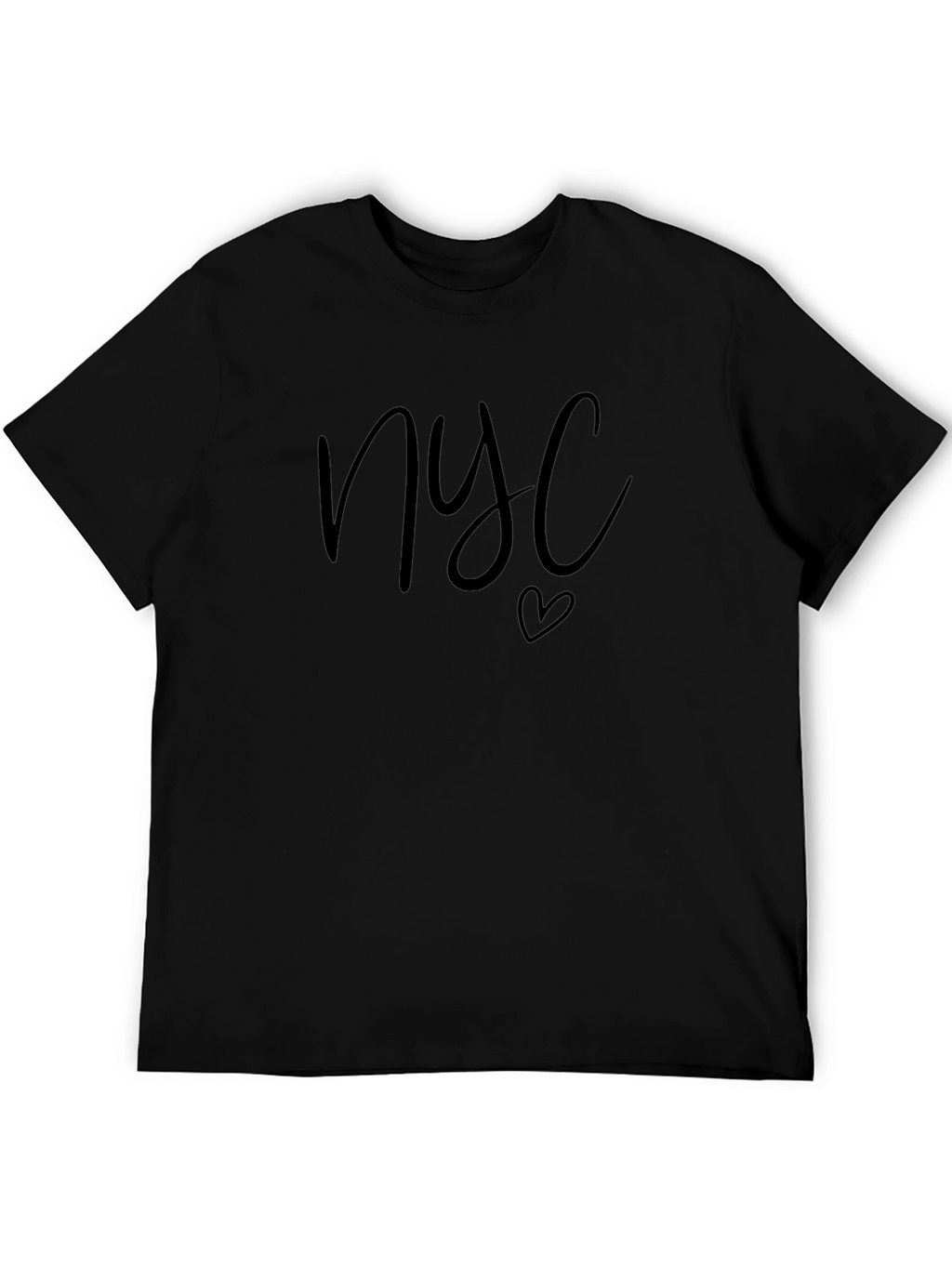 NYC Heart Graphic T-Shirt - Black
