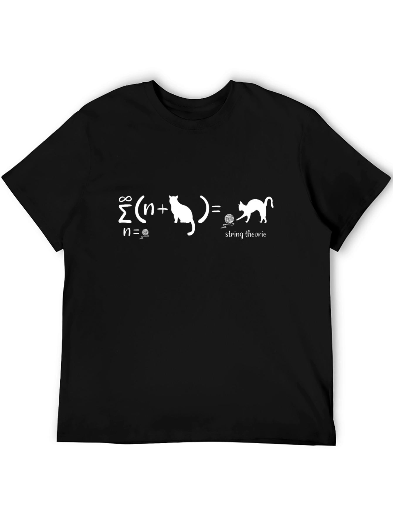 String Theory Cat T-Shirt - Math Humor