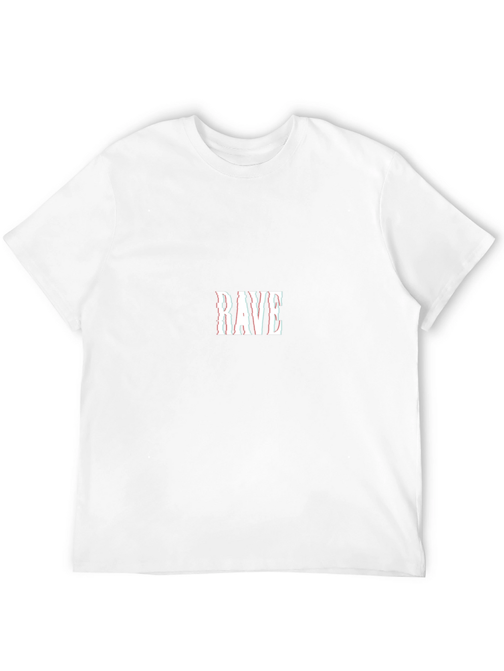 Rave Graphic Print Black Crew Neck T-Shirt