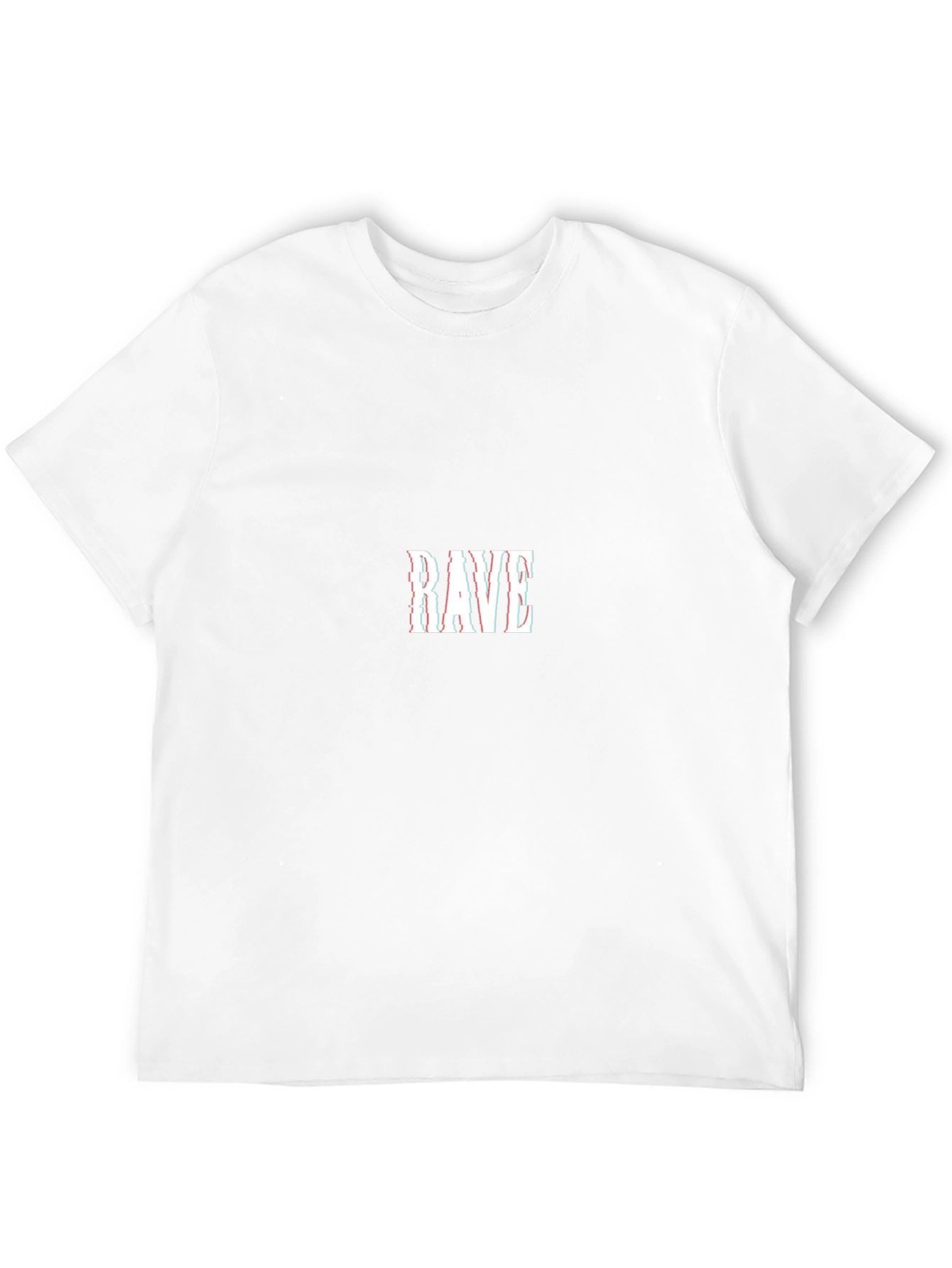 Rave Graphic Print Black Crew Neck T-Shirt