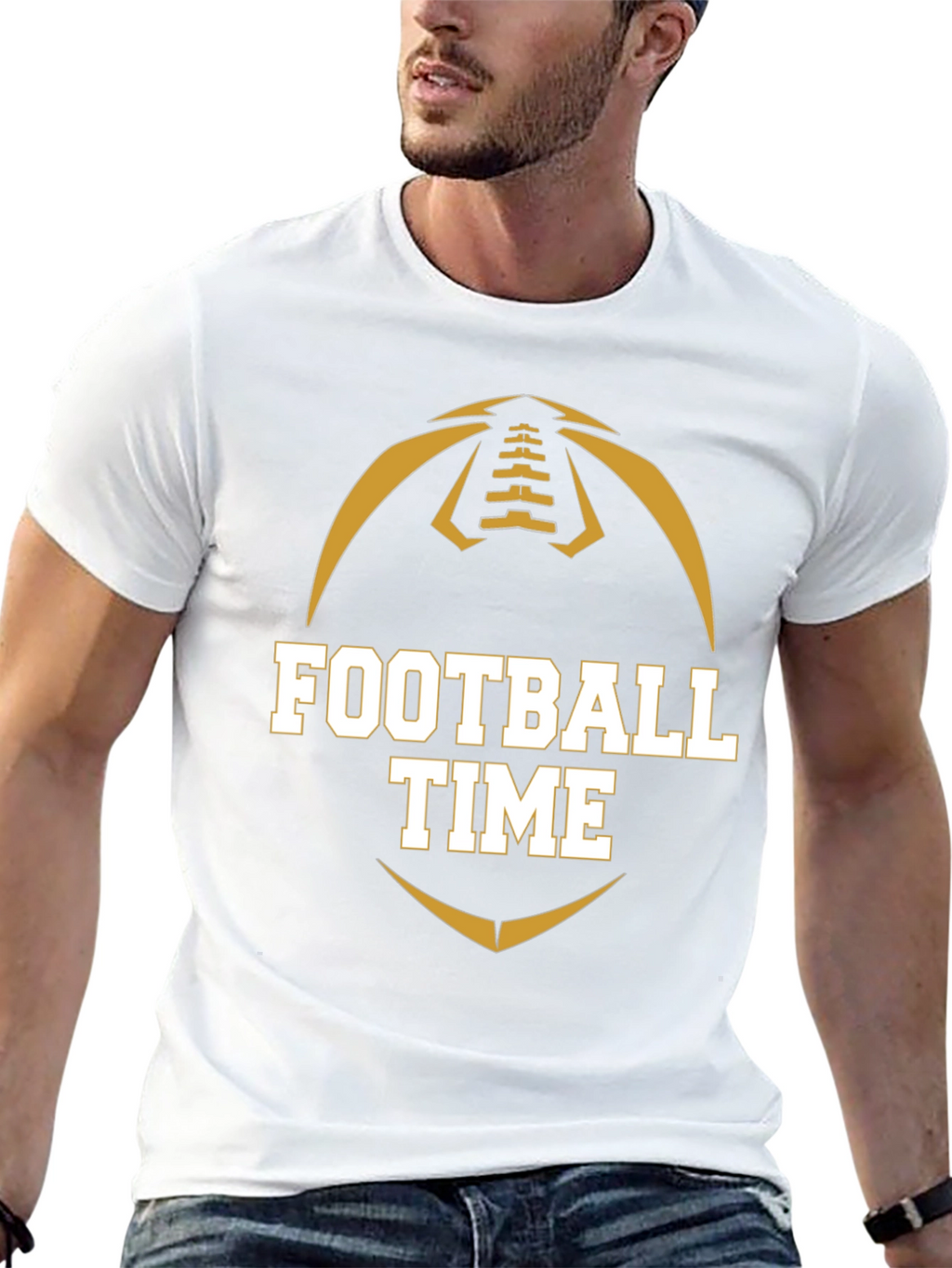 Football Time Graphic T-Shirt