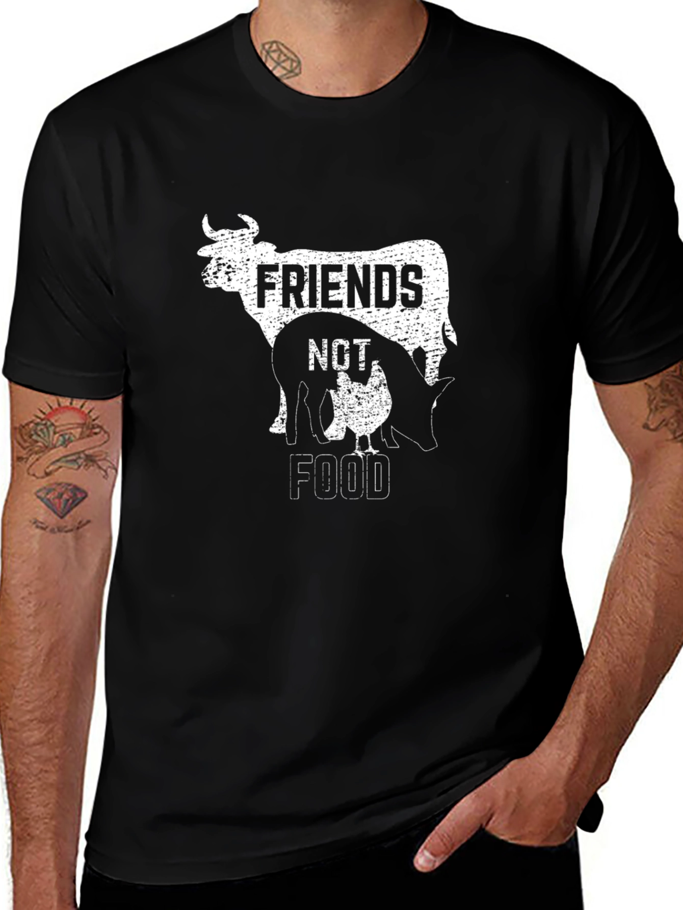 Friends Not Food Vegan T-Shirt