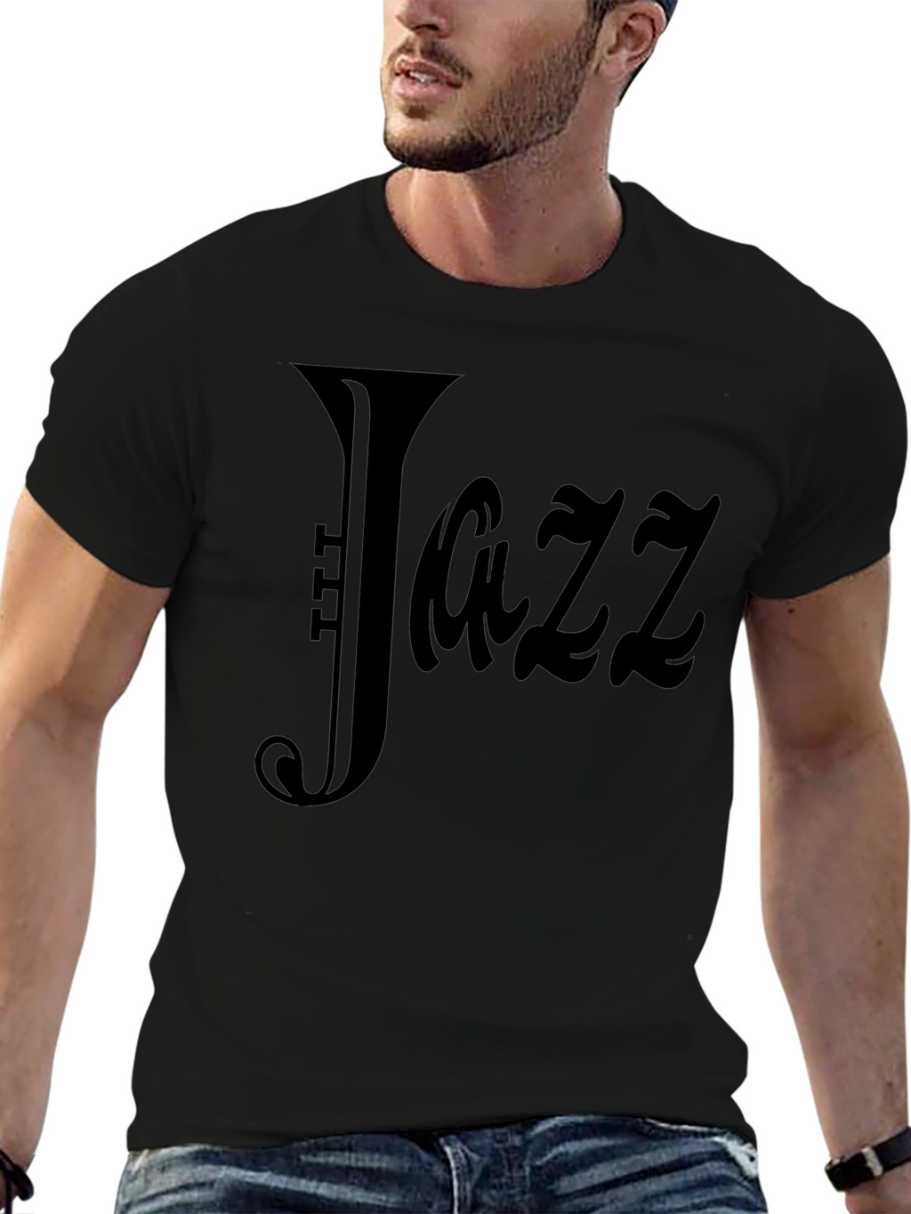 Black Jazz Music T-Shirt