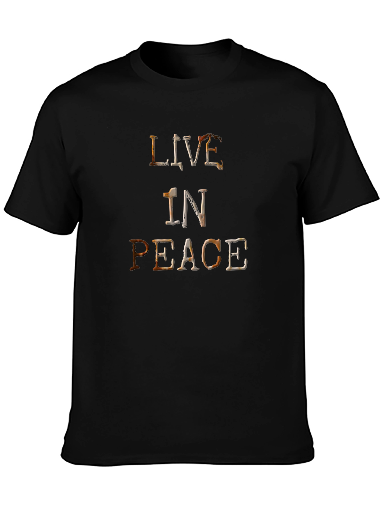 Live in Peace Graphic T-Shirt - Classic Black Tee