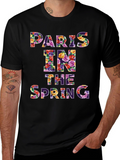 Paris in the Spring Floral Graphic T-Shirt