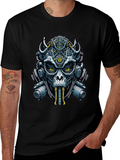 Steampunk Skull T-Shirt - Cyberpunk Graphic Tee