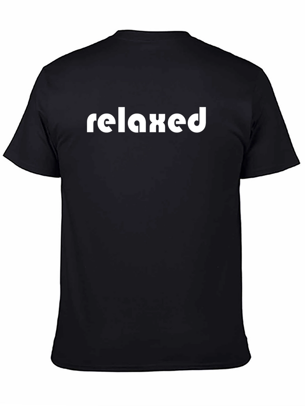 Relaxed Graphic Tee - Black Cotton T-Shirt