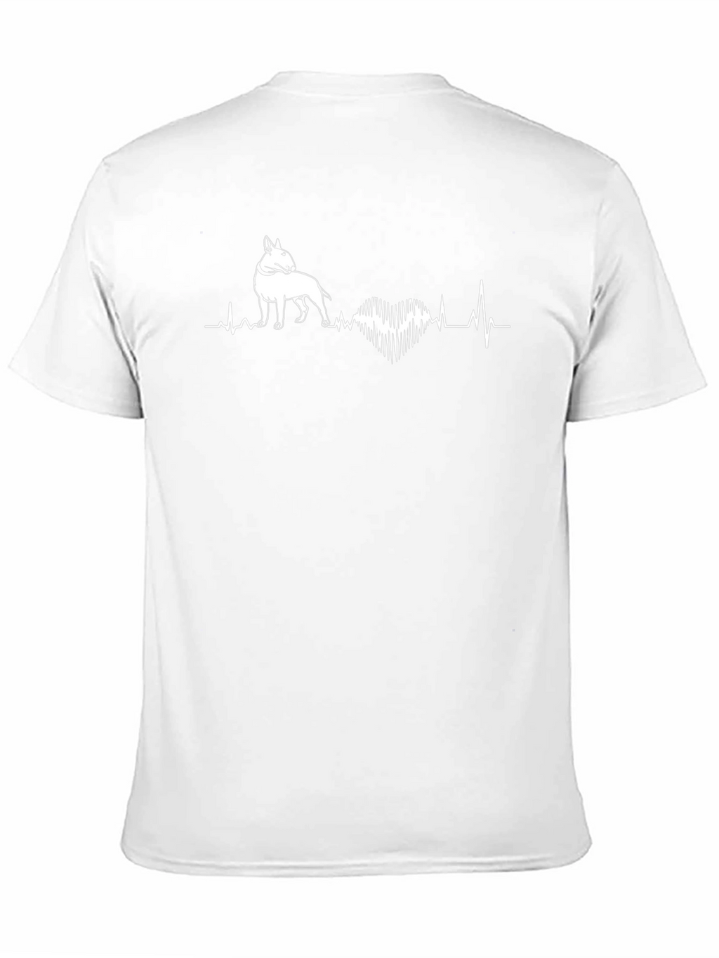 Bull Terrier Heartbeat T-Shirt - Black