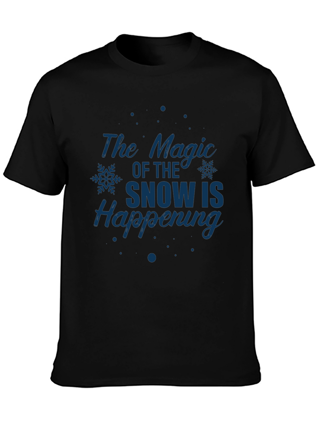 Magic of Snow Graphic Tee - Holiday Season Apparel